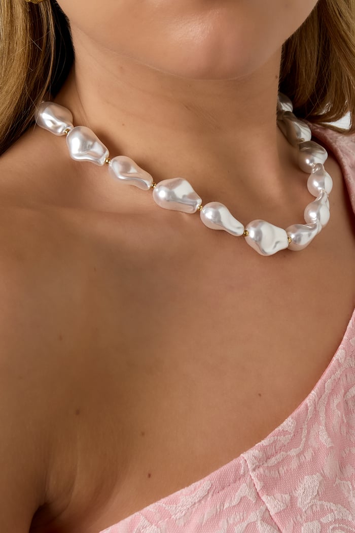 Imitation Perle Perlen Halsketten Perlen Casual Urlaub/Strand Einfache Serie frauen schmuck h5Bild2